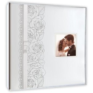 ZEP Álbum de Fotos de Boda Margaret Blanco 32x32 cm 100 páginas motivo rosa
