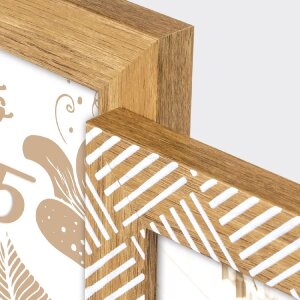 ZEP Marco de fotos de poliestireno Myrtos 6x 10x15 cm Marrón Blanco