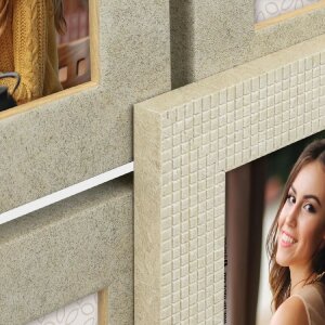 Marco de fotos ZEP MDF Zante para 9 fotos 10x15 cm 64x56...