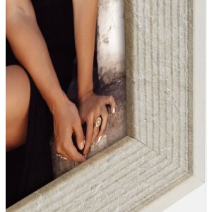 Marco de fotos de poliestireno ZEP Naxos gris 20x30 cm