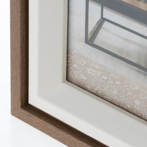 Marco ZEP Bolonia marrón 18x24 cm MDF aspecto madera cristal transparente
