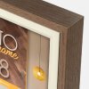 Marco ZEP Bolonia marrón 18x24 cm MDF aspecto madera cristal transparente