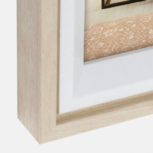 ZEP Bolonia marco de fotos crema 30x40 cm MDF aspecto madera montaje en pared