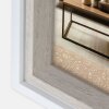 Marco ZEP Bolonia Blanco 30x40 cm MDF aspecto madera cristal transparente