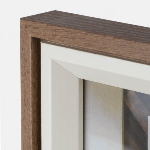 ZEP marco de fotos Bolonia marrón 30x40 cm MDF aspecto madera montaje en pared