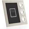 ZEP Marco de madera Mérida Gris 10x15 cm con diseño de corazón