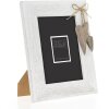 ZEP Marco de madera Lille blanco 15x20 cm con decoración corazón