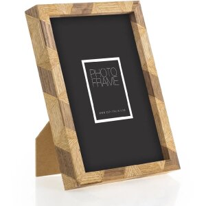 ZEP Marco de madera Lisbona 10x15 cm Marrón Natural Decorativo