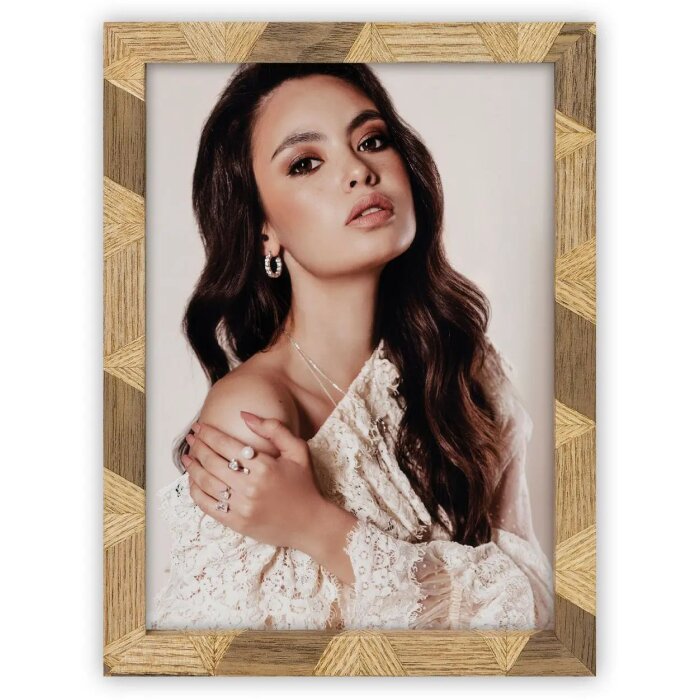 ZEP Marco de madera Lisbona 13x18 cm Marrón Natural Decorativo