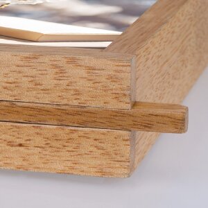 ZEP Vittel Marco doble madera natural 13x18 cm utilizable por las dos caras