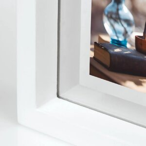 ZEP Vittel Blanco Marco doble madera 15x20 cm utilizable por las dos caras