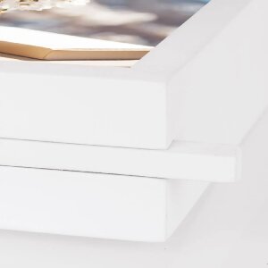 ZEP Vittel Blanco Marco doble madera 15x20 cm utilizable por las dos caras