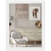 ZEP Marco de madera Aosta Blanco 20x25 cm Alto brillo Moderno Atemporal para colgar de pie
