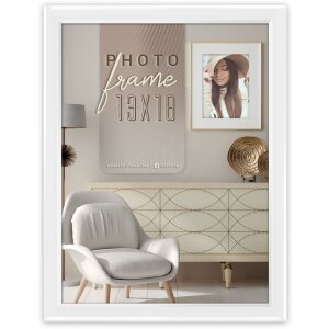 ZEP marco de madera Aosta Blanco 30x45 cm marco de pared...