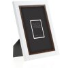 ZEP Marco de fotos de madera Caen 15x20 cm bicolor blanco-marrón cristal transparente de alta calidad