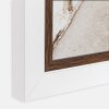 ZEP Marco de fotos de madera Caen 15x20 cm bicolor blanco-marrón cristal transparente de alta calidad