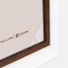 ZEP marco de fotos de madera Caen 20x30 cm bicolor blanco marrón para pared mesa