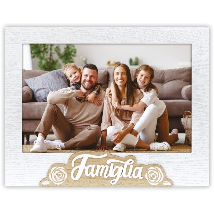 ZEP marco de madera 20x30 cm Famiglia con soporte y posibilidad de colgar
