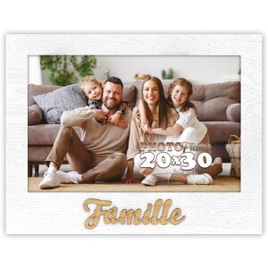 ZEP portarretratos Famille 20x30 cm madera blanca
