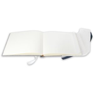 ZEP Álbum de fotos Busta Azul 30x24 cm 60 páginas blancas glassine diseño italiano