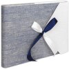 ZEP Álbum de fotos Busta Azul 30x24 cm 60 páginas blancas glassine diseño italiano