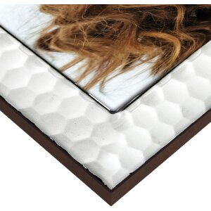 Marco ZEP Macerata 10x15 cm plateado con trasera de madera