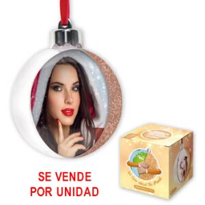 ZEP Adorno de Navidad con foto 7,5x7,5 cm caramelo para...