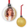ZEP Adorno de Navidad con foto 10x10 cm dorado para colgar