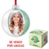 ZEP Adorno de Navidad con foto 7,5x7,5 cm verde para colgar