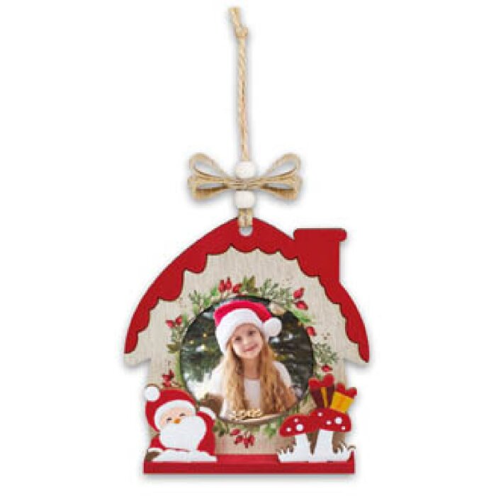ZEP Koda Una decoración de madera con foto 6x6cm para colgar Navidad