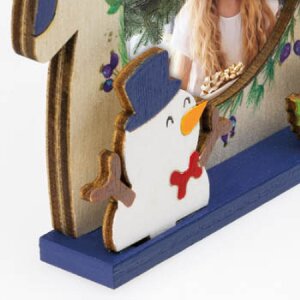 ZEP Koda B Decoración de madera con cuadro 6x6 cm para colgar