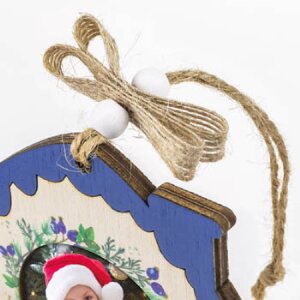ZEP Koda B Decoración de madera con cuadro 6x6 cm para colgar