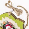 ZEP Koda C Marco decorativo de madera 6x6 cm Motivo navideño para colgar