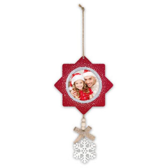 ZEP Ludwig C cuadro decorativo de madera 7x7 cm para colgar Navidad