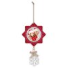 ZEP Ludwig C cuadro decorativo de madera 7x7 cm para colgar Navidad
