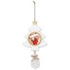 ZEP Karl B Decoración de madera con cuadro 7x7 cm para colgar en forma de árbol de Navidad