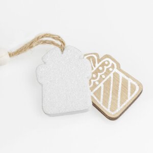 ZEP Erling A Decoración de madera con cuadro 7x7cm...