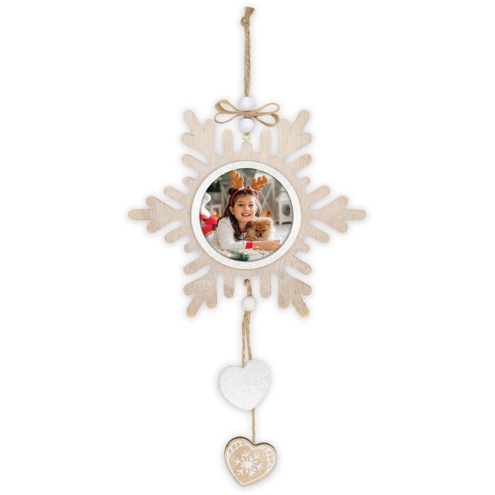 ZEP Erling C Decoración de madera con cuadro 7x7 cm para colgar
