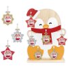 ZEP PINGU Colgante decorativo de madera estrella copo de nieve 6x6 cm Color aleatorio entrega