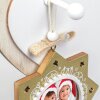 ZEP PINGU Colgante decorativo de madera estrella copo de nieve 6x6 cm Color aleatorio entrega