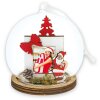 ZEP Navidad adorno Franz madera plástico foto 3,5x4,5 cm 9 cm Navidad