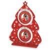 ZEP LK284 Marco de madera Helga rojo 21x5x28 cm para 2 fotos 6x6 cm