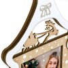ZEP Marco de fotos de Navidad Julia madera 10x15 cm diseño festivo trineo de renos