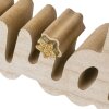 ZEP VP86ES Kevin ES adorno navideño de madera 40x2,5x8,5 cm oro natural