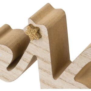 ZEP VP85IT Kevin IT decoración navideña de madera 40x2,5x7,5 cm