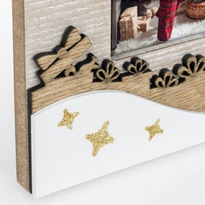ZEP ZT3446 Marco de madera Sestriere 10x15 cm Navidad Oro