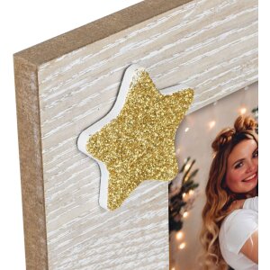 ZEP ZT3446 Marco de madera Sestriere 10x15 cm Navidad Oro