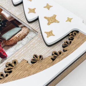 ZEP ZT3446 Marco de madera Sestriere 10x15 cm Navidad Oro