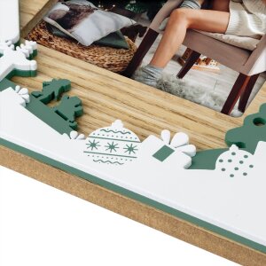 ZEP ZT9846 Marco de madera monasterio 10x15 cm Decoración navideña naturaleza