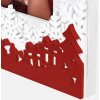 ZEP Verbier ZT8346 Marco de madera 10x15 cm Blanco Rojo Diseño Navideño